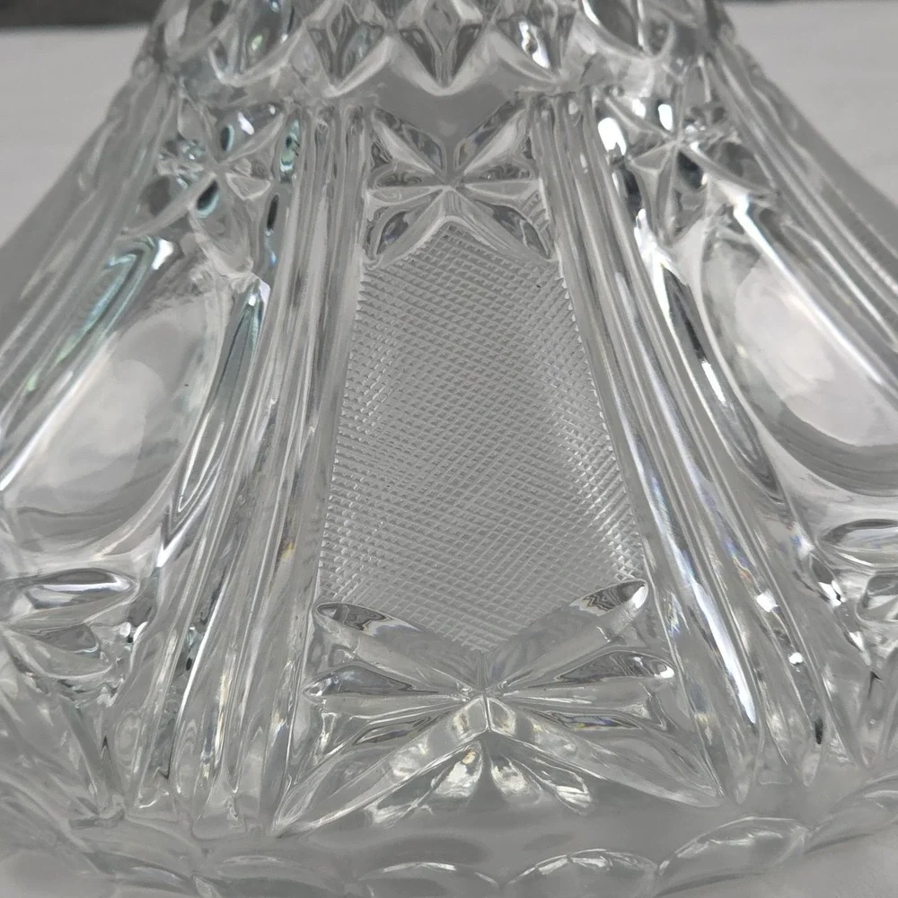 Vintage 9 Inch Etched Glass Decanter‎